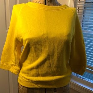GAP Yellow Sweater 3/4 sleeve Size S